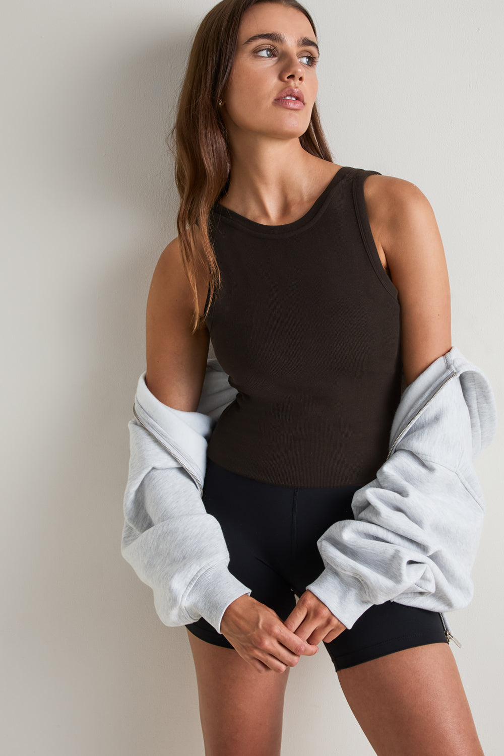 365 Rib Reversible Tank - Espresso