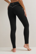 DayFlex Contrast Sweetheart Legging - Shadow Black