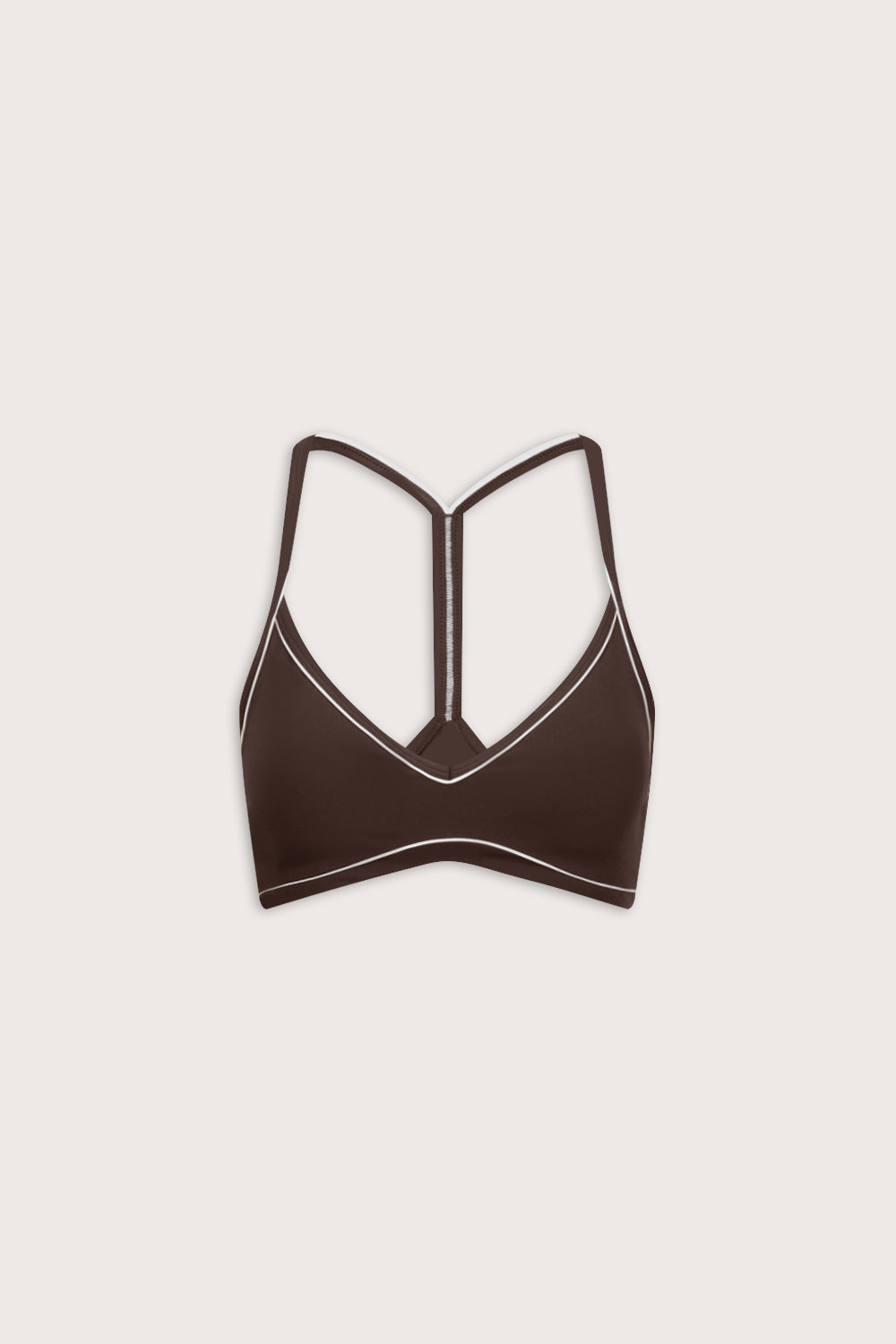 DayFlex Contrast Sweetheart Sports Bra - Chestnut Brown