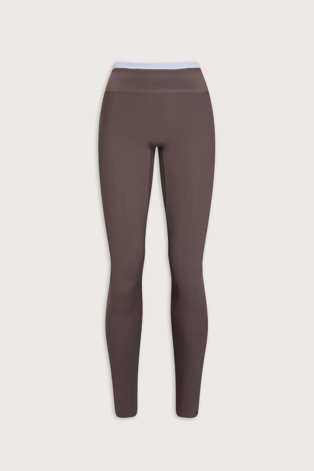 DayFlex Contrast Panel High Waisted Legging - Mocha Brown / Lilac