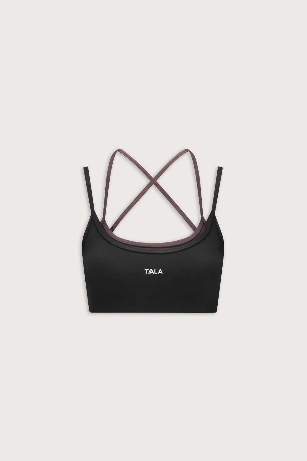 DayFlex Double Layer Sports Bra - Shadow Black / Mocha Brown