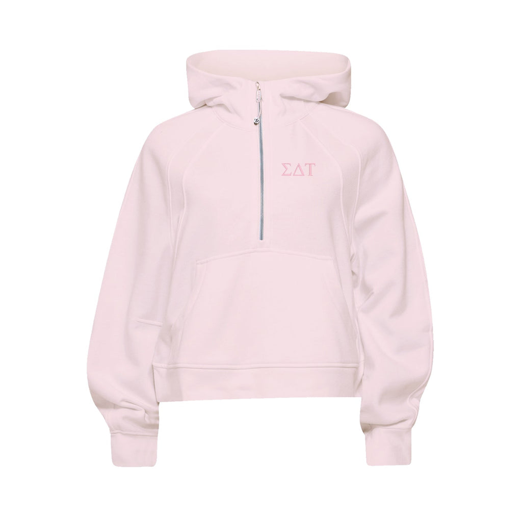 Sigma Delta Tau lululemon Scuba Oversized Half-Zip Hoodie - Blissful Pink
