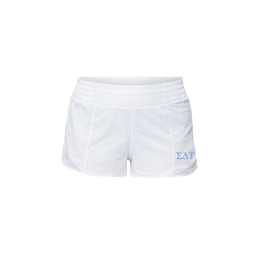 Sigma Delta Tau lululemon Hotty Hot High-Rise Lined Short 2.5" - White