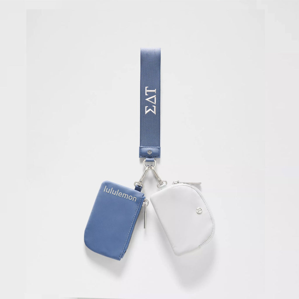 Sigma Delta Tau lululemon Dual Pouch Wristlet - Prep Blue