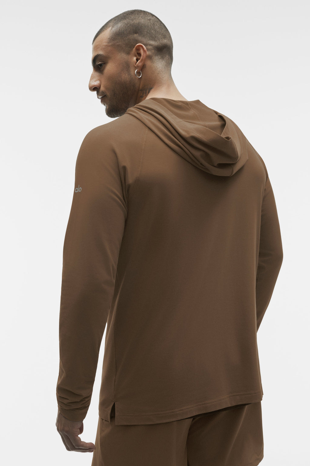 ALO Vapor Long Sleeve Hoodie - Java Brown