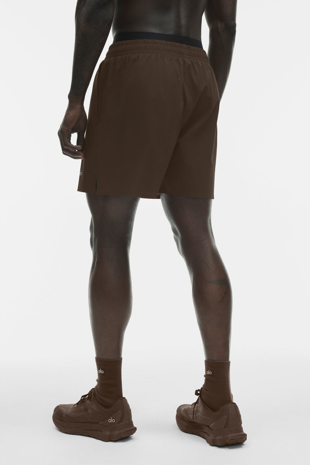 5" Traction Running Short - Espresso