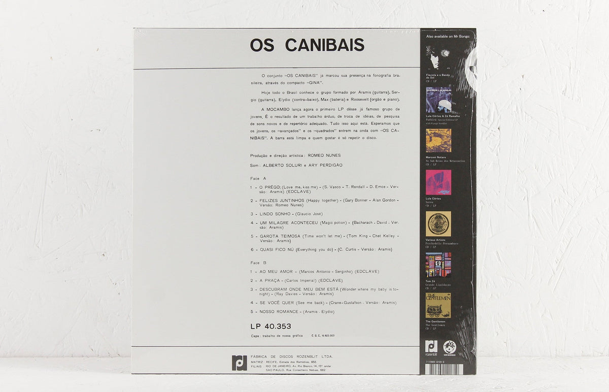 Os Canibais – Vinyl LP/CD