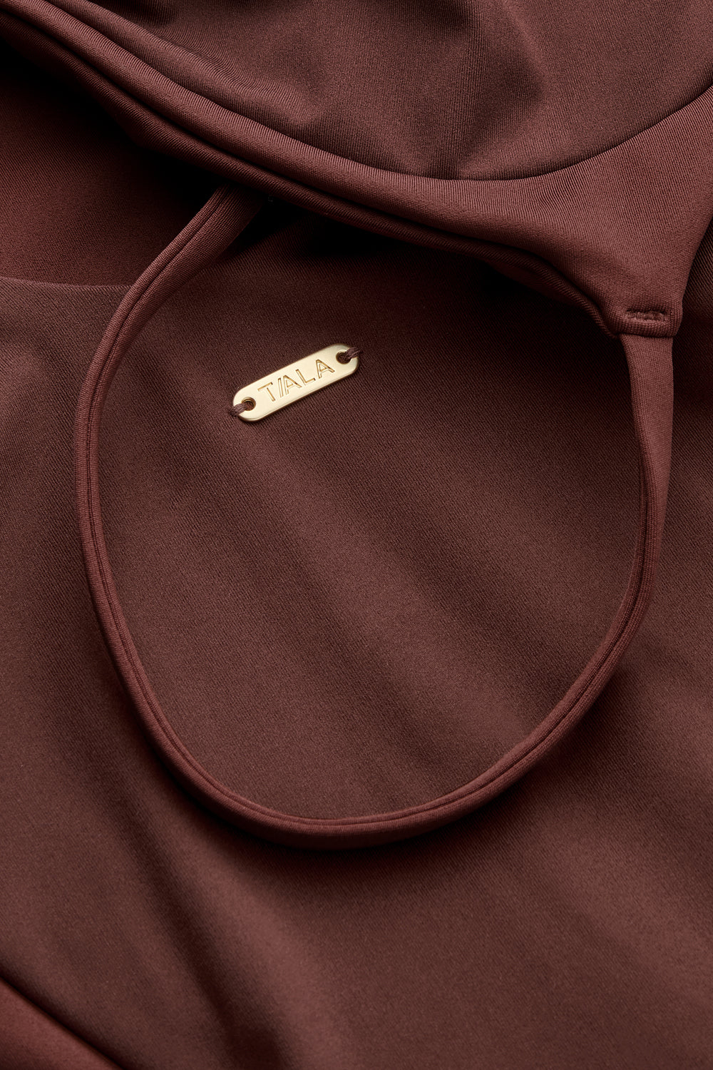 Contrast Underwired Swimsuit - Deep Rust