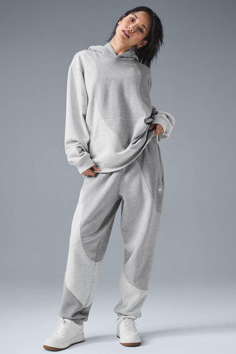 Sudadera con capucha Make Waves - Gris jaspeado atlético