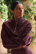 Accolade 1/4 Zip Pullover - Rich Bordeaux