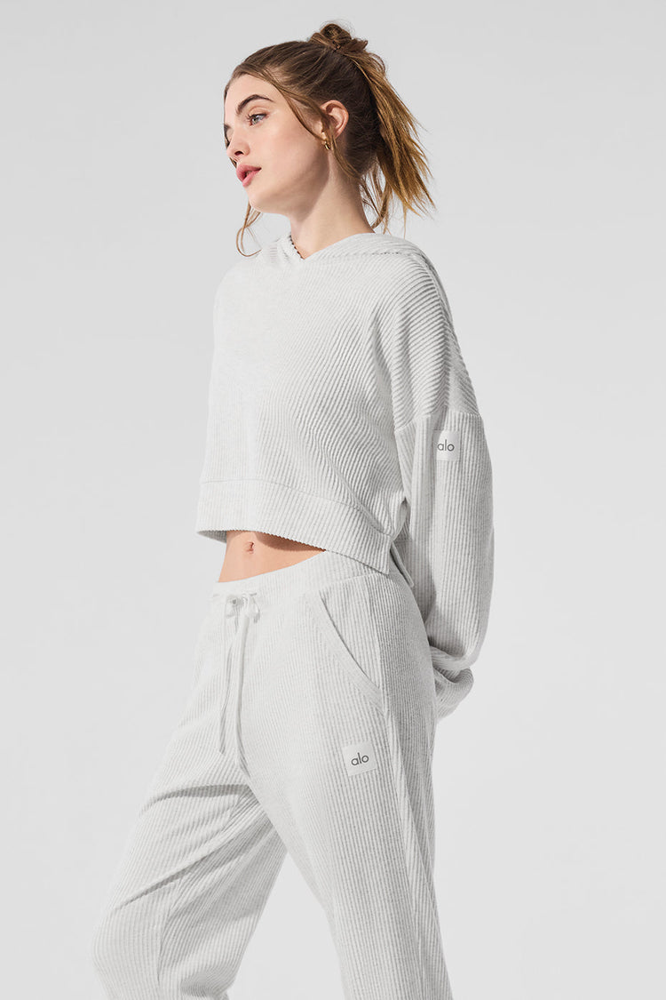 Sudadera con capucha Muse - Blanco jaspeado