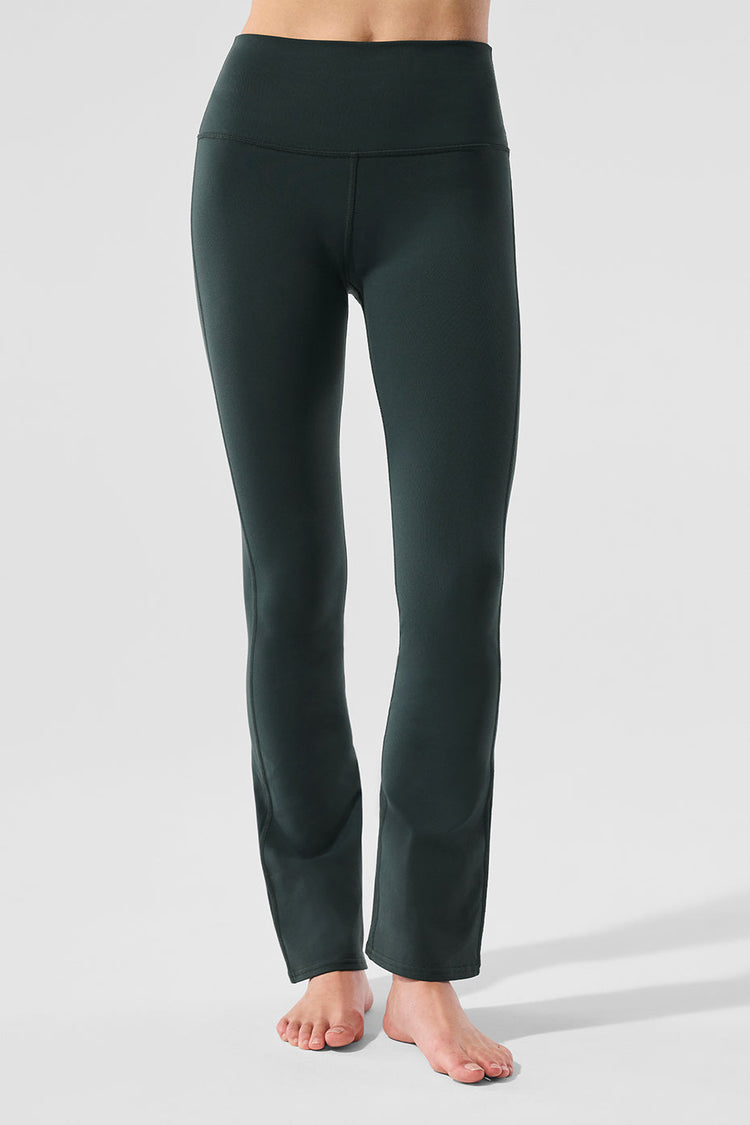 Leggings de tiro alto con corte acampanado 7/8 con diseño aerógrafo - Taupe