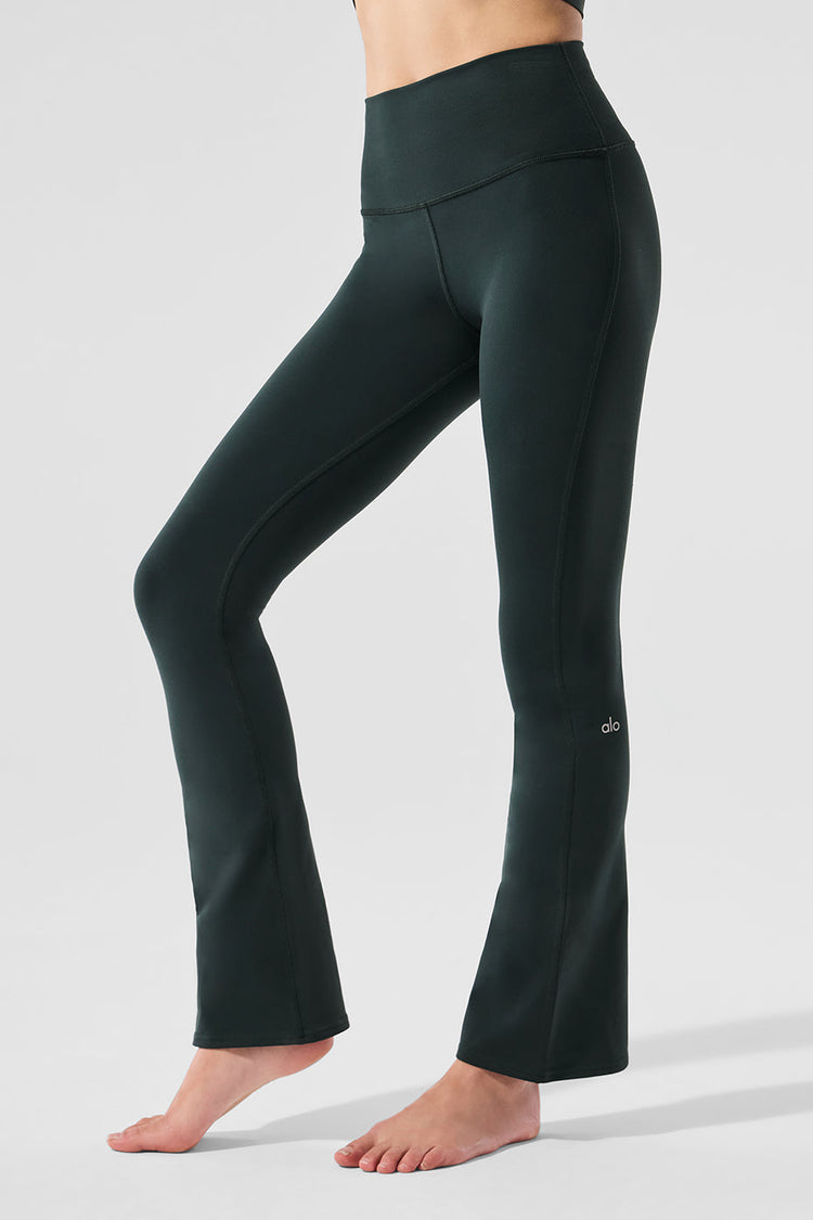 Leggings de tiro alto con corte acampanado 7/8 con diseño aerógrafo - Taupe