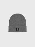 BARRY'S DARK HEATHER GREY PATCH BEANIE
