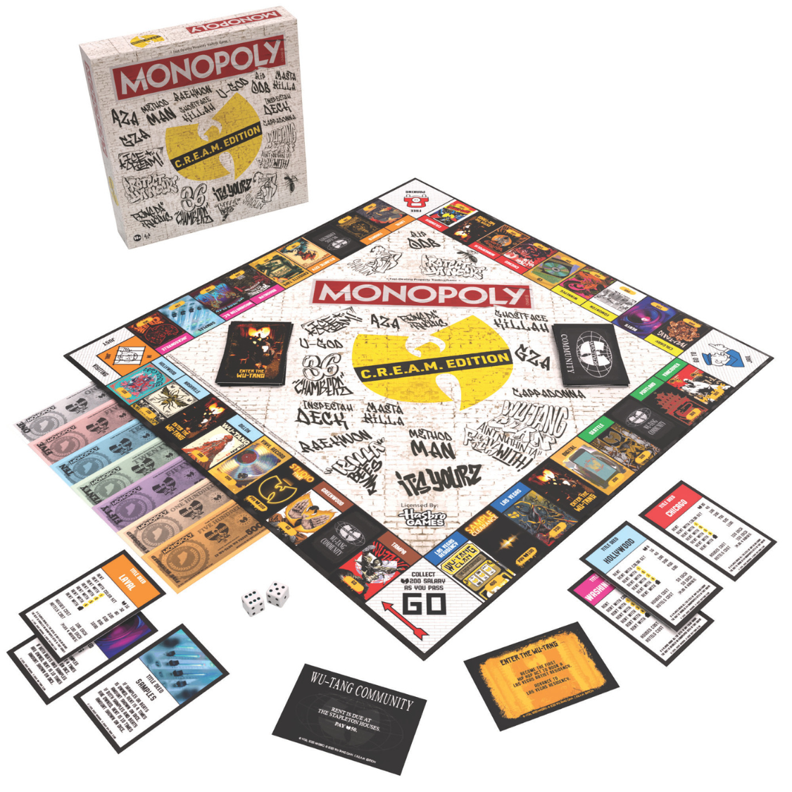 Monopoly Wu-Tang Clan C.R.E.A.M. Edition (Board Game)